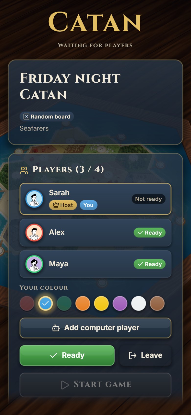 A lobby on a phone